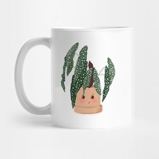 Cute Plant Illustration, Begonia Maculata Mug